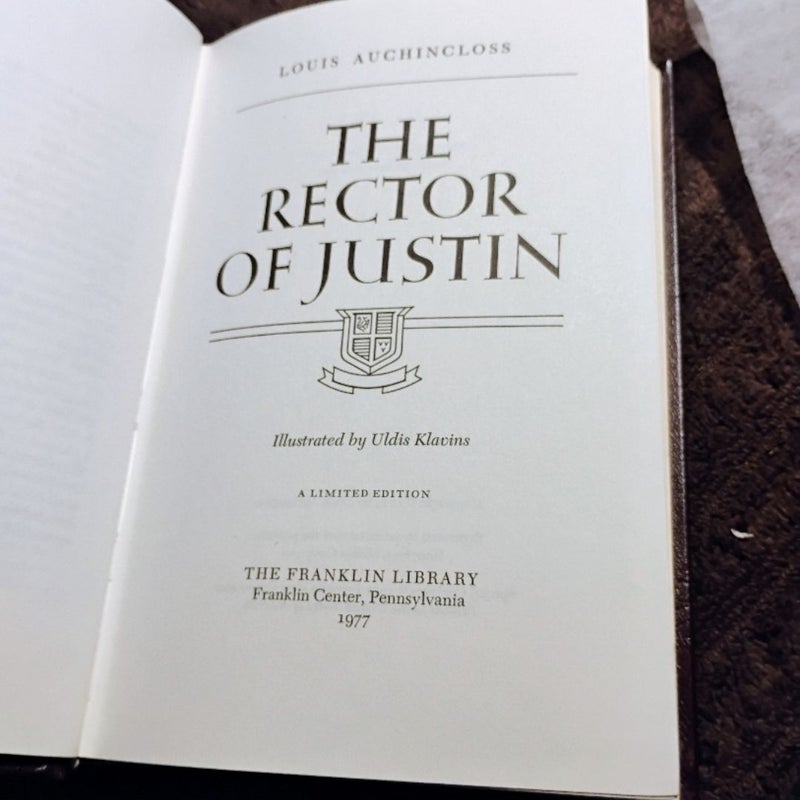 The Rector of Justin SIGNED