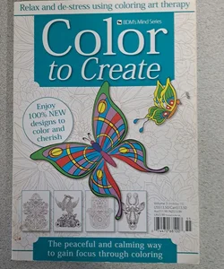 Color to Create adult coloring book