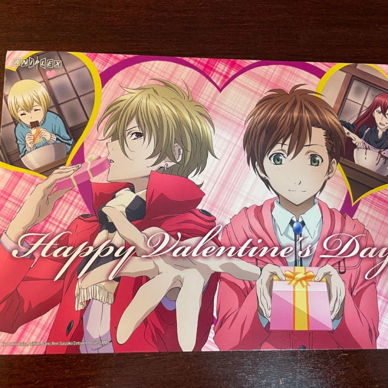 Blast of Tempest Valentine's Day Postcard Anime Art Advertisement Aniplex