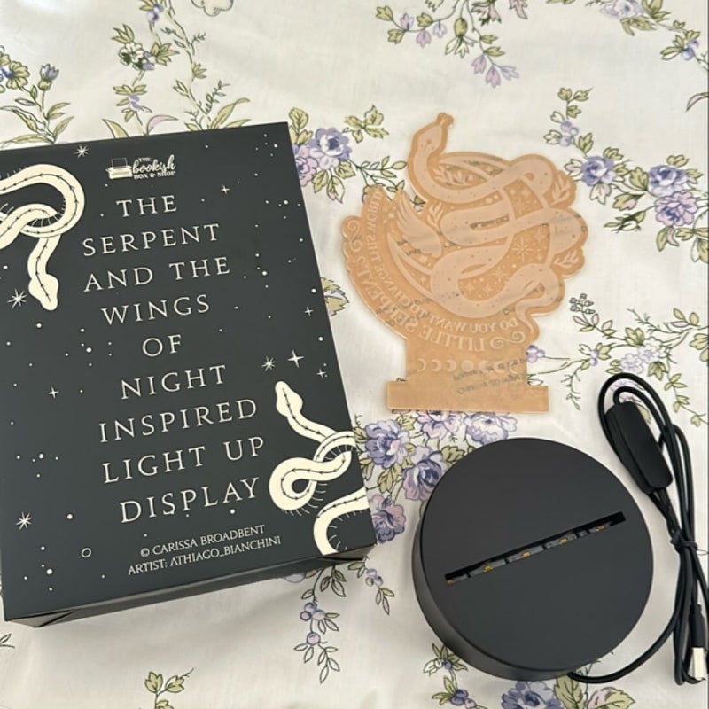 The Serpent and the Wings of Night Light Up Display - Bookish Box