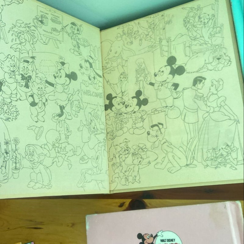 Walt Disney fun to learn lot of books funny educational vintage 