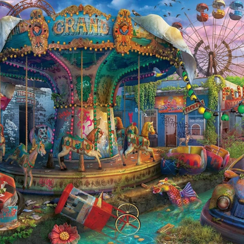 NEW Ravensburger Abandoned Series: Gloomy Carnival - 1000 Piece Jigsaw Puzzle; New