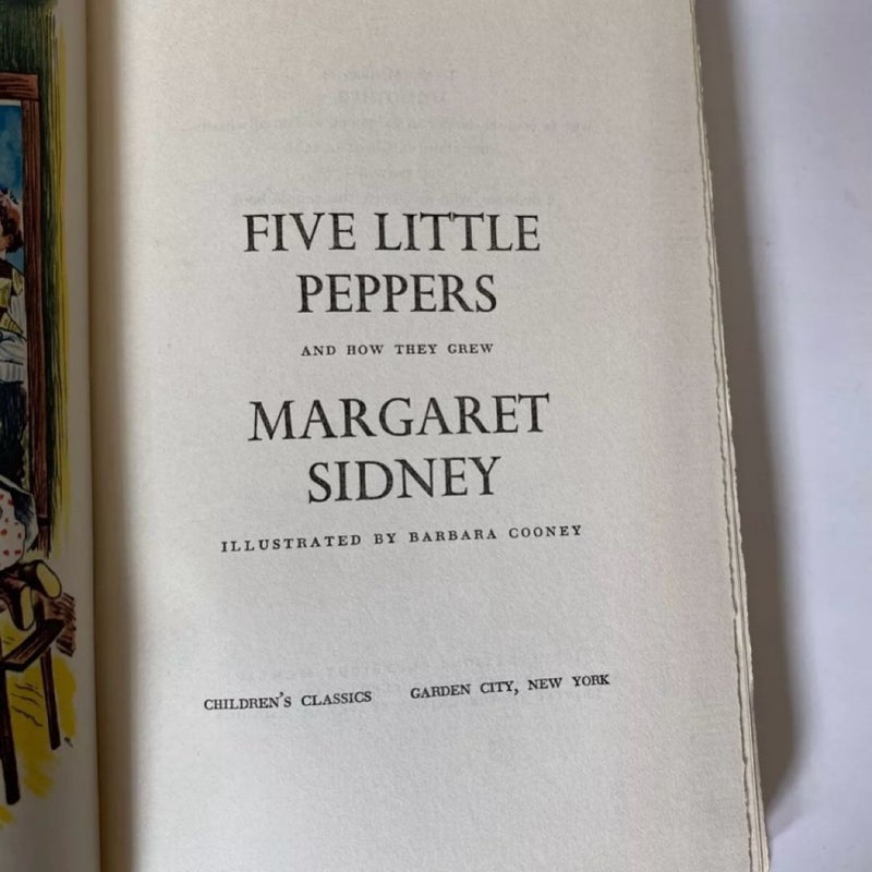 Five Little Peppers - Vintage 1954 Book ~ Children's Classics