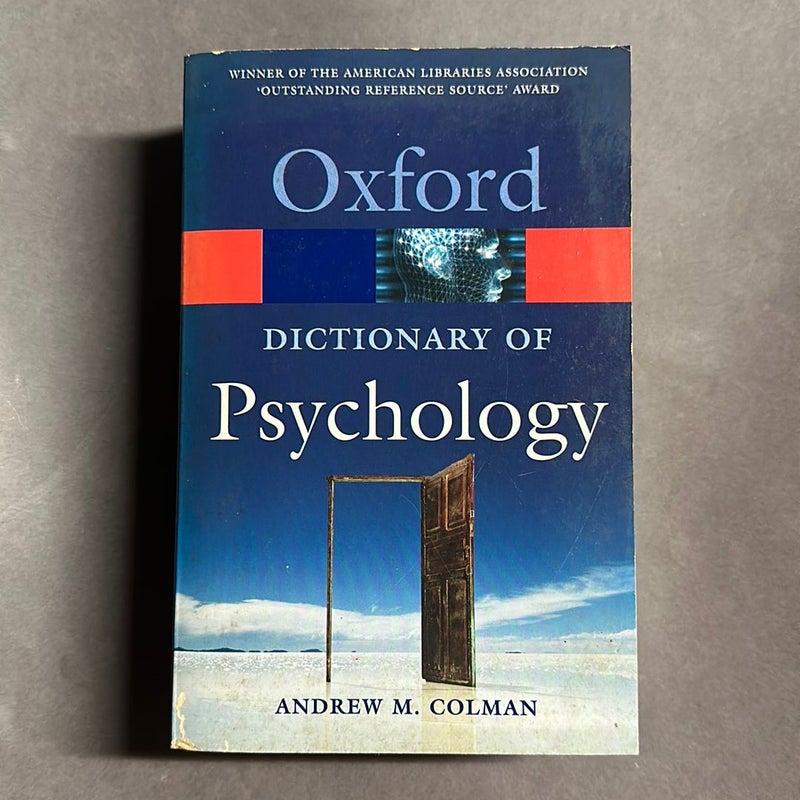 A Dictionary of Psychology