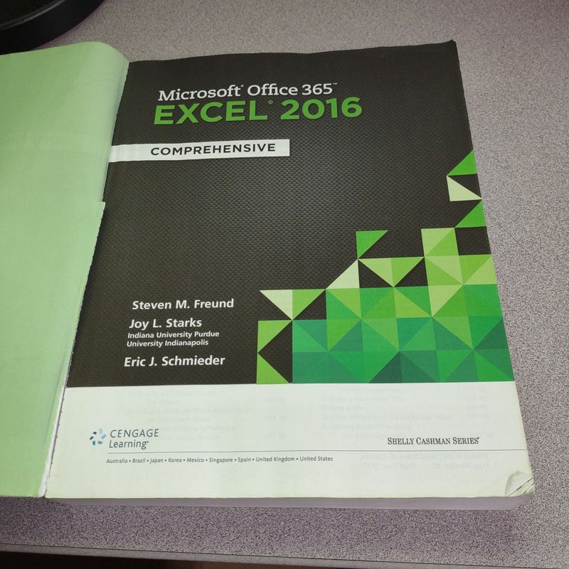 Shelly Cashman Series MicrosoftOffice 365 and Excel 2016