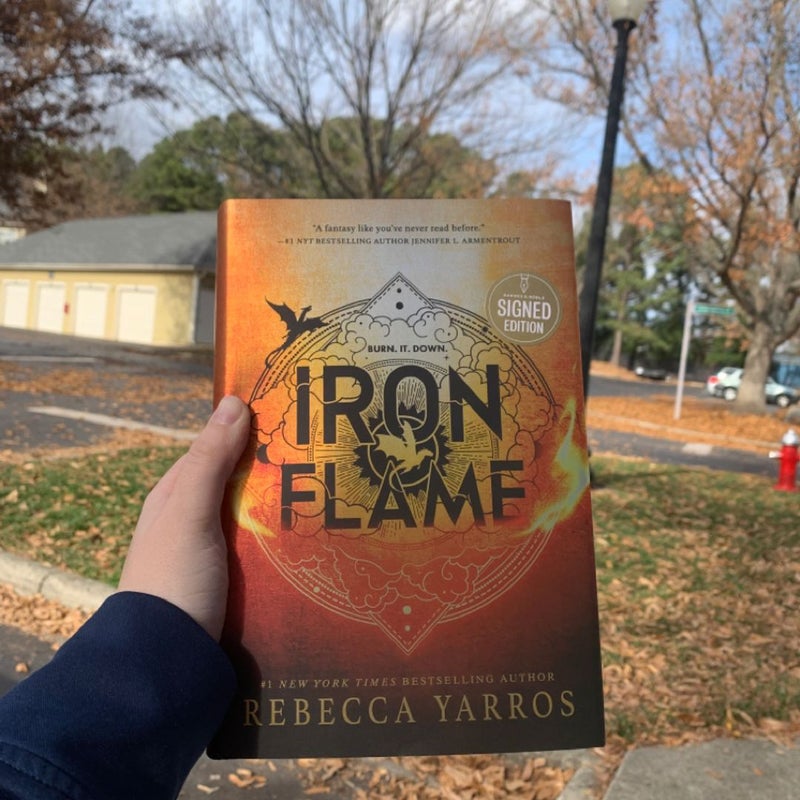 Iron Flame SIGNED FIRST EDITION - FREE PRIORITY SHIPPING