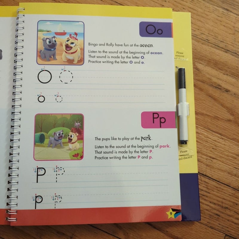 Mission: Learn to Write Wipe-Clean Activity Book