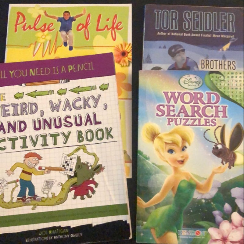 Reading Bundle FP009b including All You Need Is a Pencil: the Weird, Wacky, and Unusual Activity Book