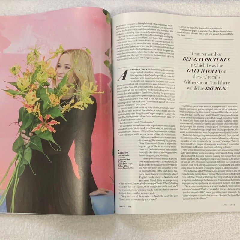  Vanity Fair Reese Witherspoon “ The Book of Reese” Issue April 2020 Magazine