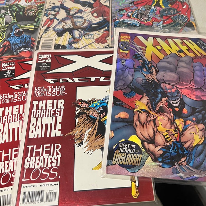 Lot of 23 Comic Books , Spider Man, X-Men , Superman 