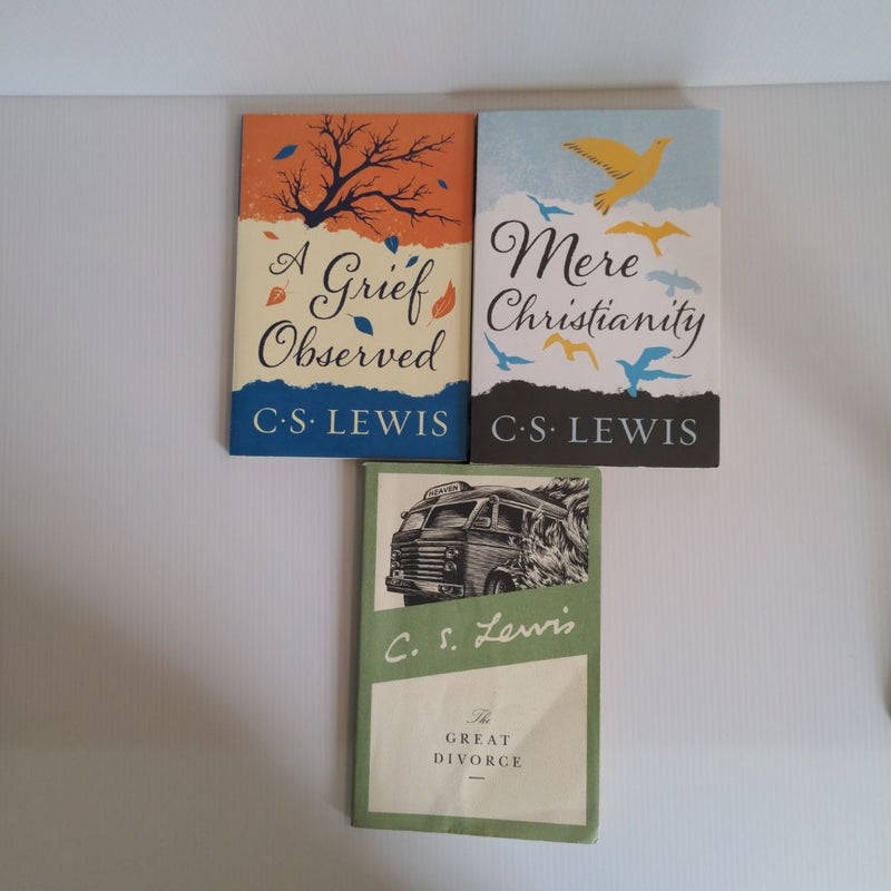 *C. S. LEWIS BUNDLE* Mere Christianity; A Grief Observed; The Great Divorce 