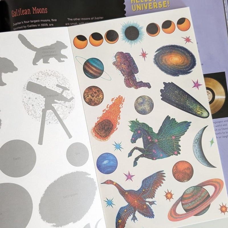 Sky Gazing + Tattoo (Stars and Planets) Book Bundle