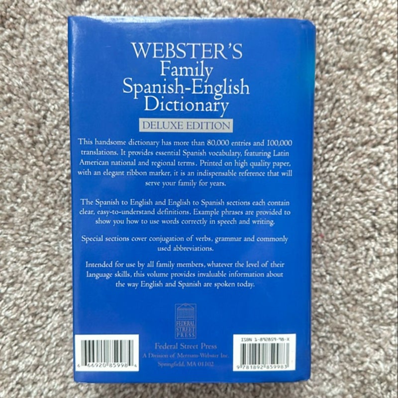 Webster's Family Spanish-English Dictionary