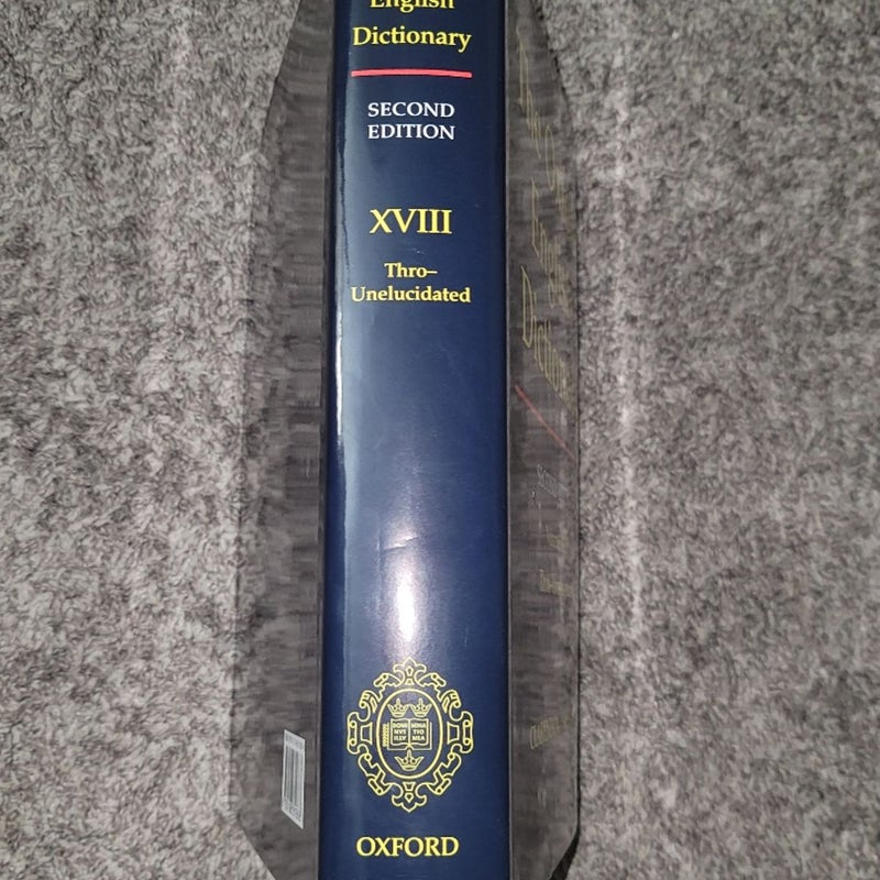 The Oxford English Dictionary Volume 18