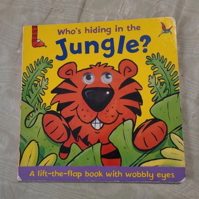 Who’s Hiding In The Jungle Board Book Lift the Flap Book Animals