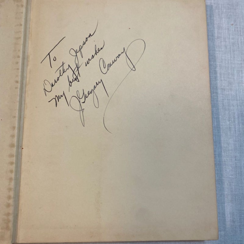 FLOWERS THEIR ARRANGEMENT - J. Gregory Conway - Signed 1940 Hardcover Book