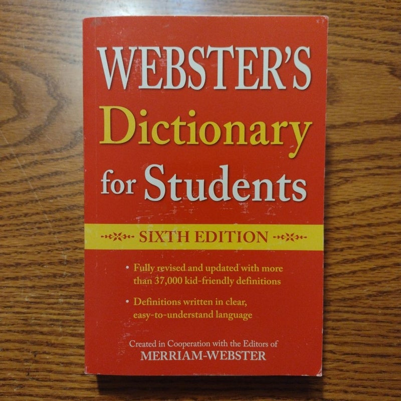 Webster's Dictionary for Students, Sixth Edition