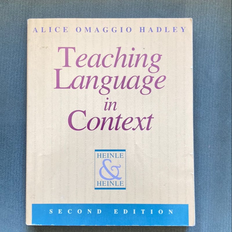 Teaching Language in Context