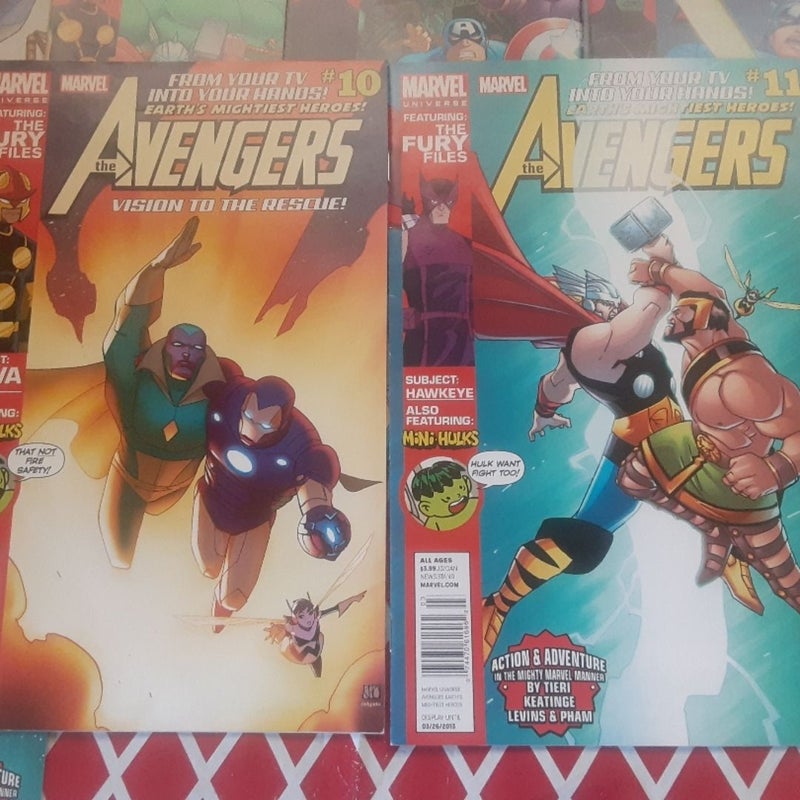 Marvel Universe Avengers Earths Mightiest Heroes comic lot 2,3,6,7,9,10,11