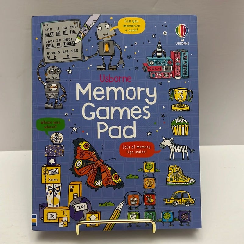 Usborne Memory Games Pad (Like New- 2021)