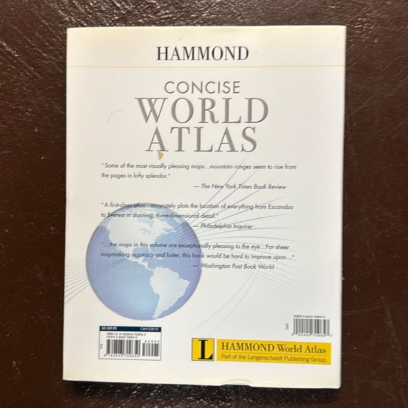 Concise World Atlas by Hammond World Atlas Corporation Staff