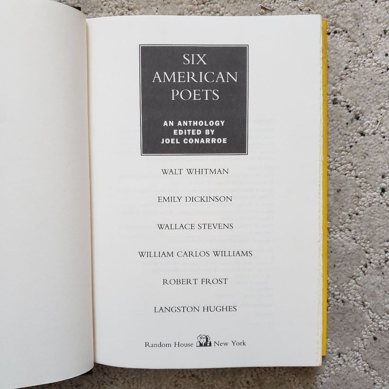 Six American Poets: An Anthology (1st Edition, 1991)