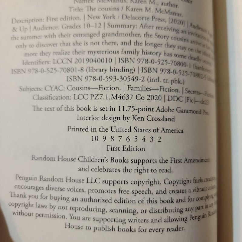 The Cousins (First Edition)