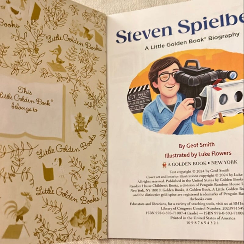 Steven Spielberg: a Little Golden Book Biography