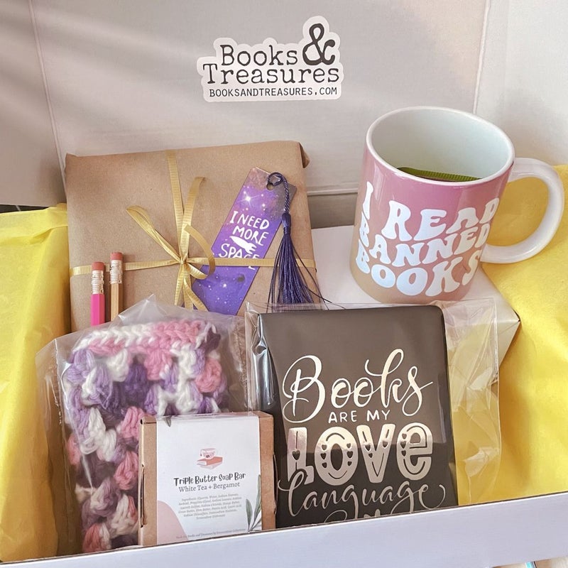Blind Date with a Book Box with Handmade Gifts Mystrey Box 
