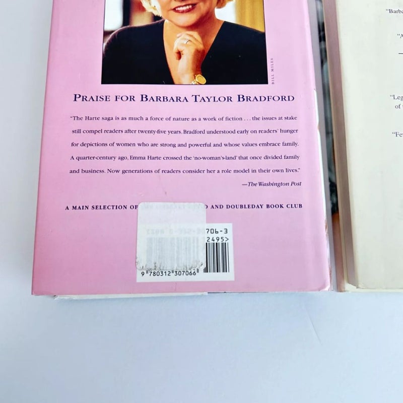 Barbara Taylor Bradford Book Bundle, 2 Books, Harte Family Saga