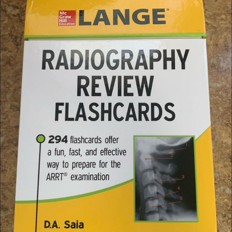 LANGE Radiography Review Flashcards