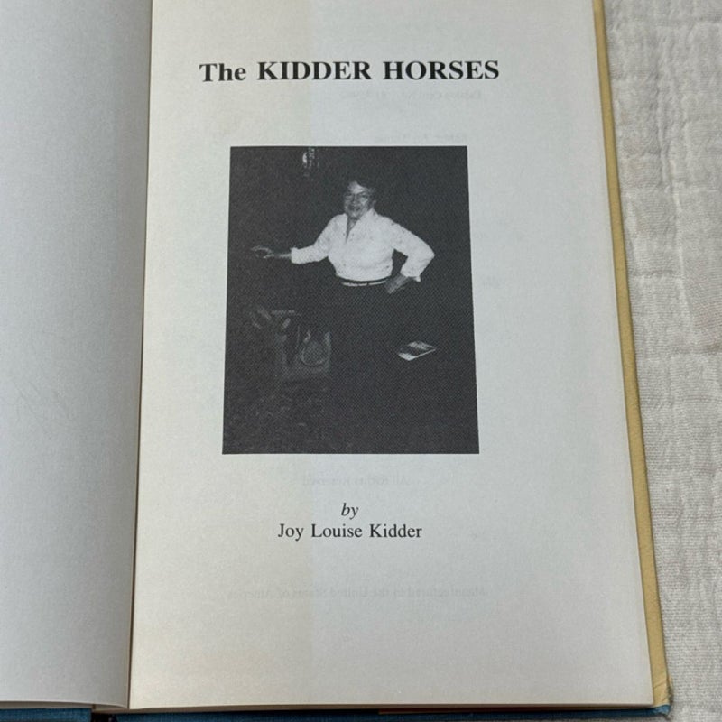 The Kidder Horses (Signed Copy) 1981