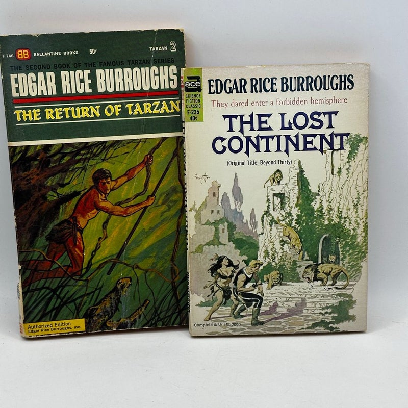 THE RETURN OF TARZAN 1963 #2 F-746 & The Lost Continent 1957 F-235