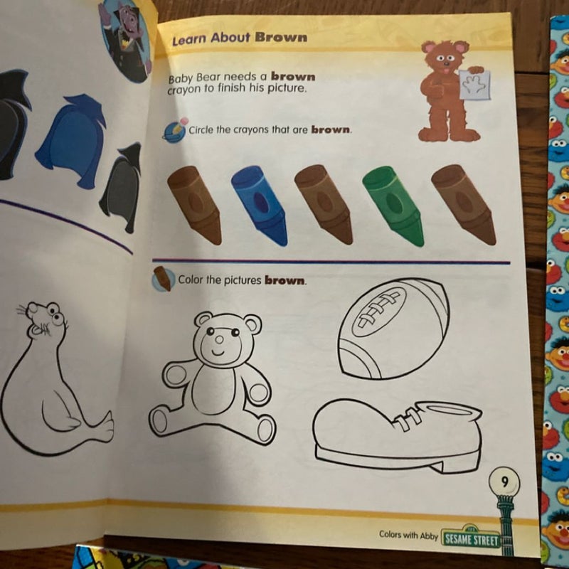 Sesame Street Preschool Learning Workbooks