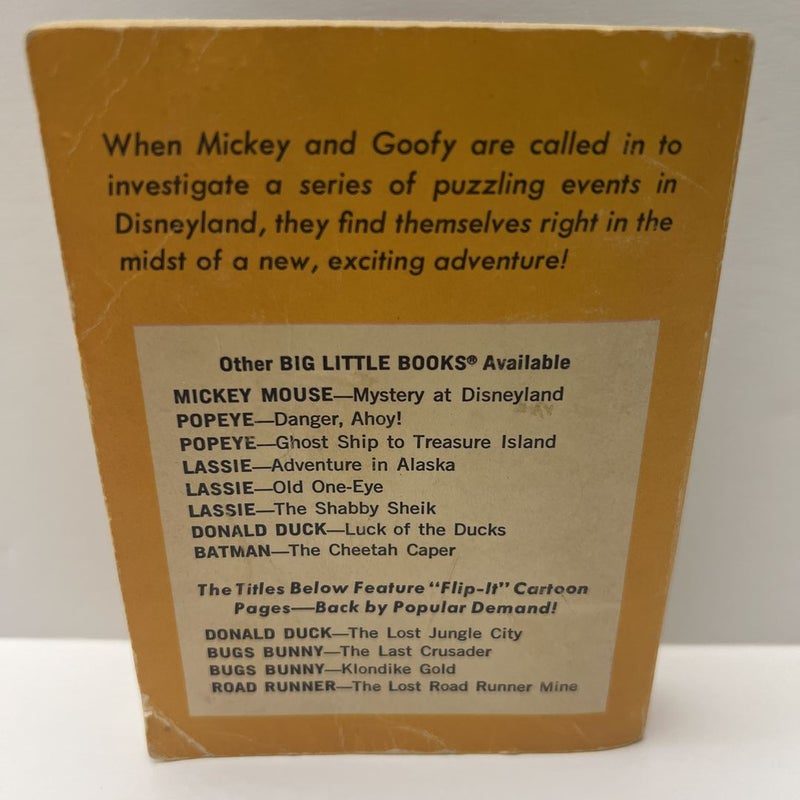 Walt Disney's Mickey Mouse Mystery at Disneyland by Whitman