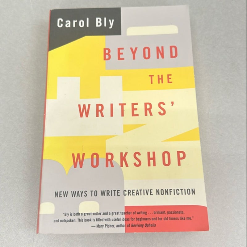 Beyond the Writers' Workshop