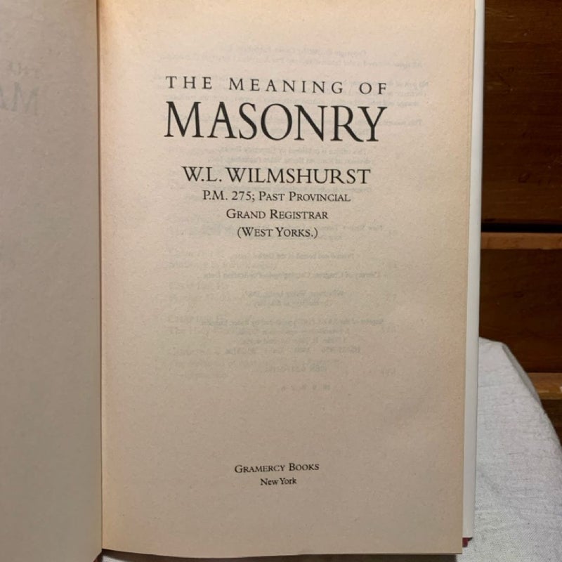 Meaning of Masonry