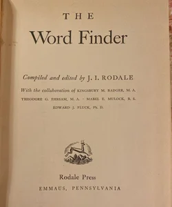 The Word Finder