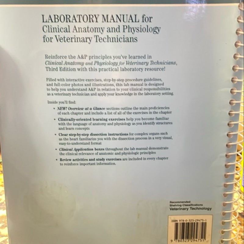 Laboratory Manual for Clinical Anatomy and Physiology for Veterinary Technicians