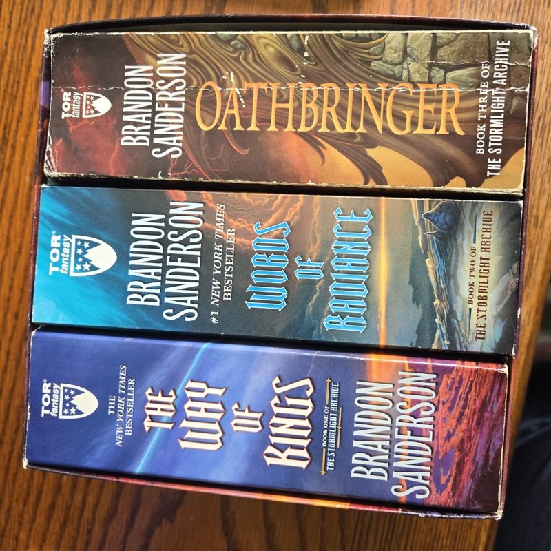 Stormlight Archive MM Boxed Set I, Books 1-3 by Brandon Sanderson ...