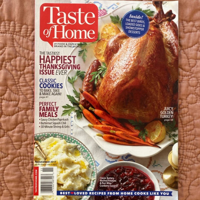Taste of Home Happiest Thanksgiving Issue