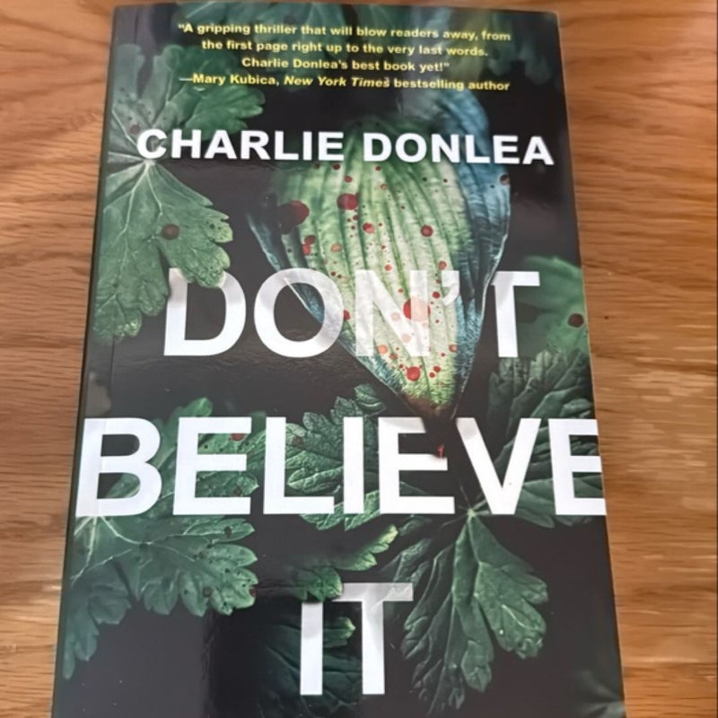 Don't Believe It