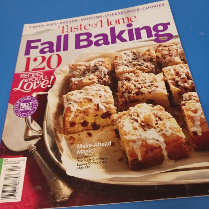Taste of Home Fall Baking 2015 Magazine 