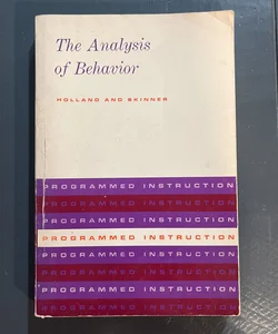 The Analysis of Behavior