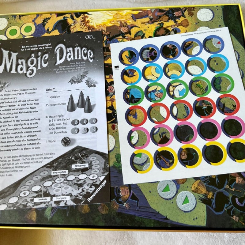 Magic Dance Witch Board Game RAVENSBURGER 2007 Bjorn Holle Original