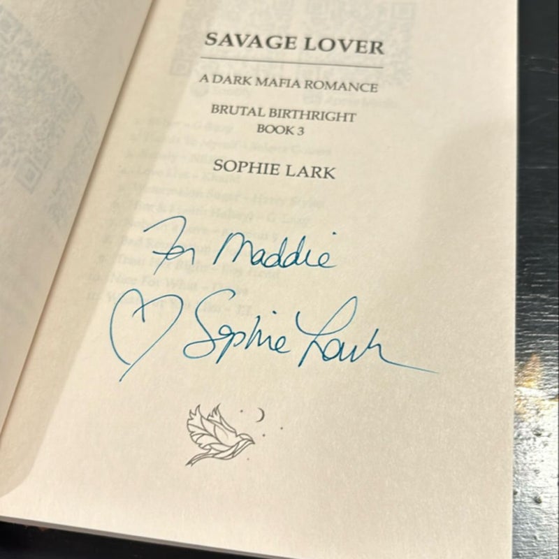 Savage Lover *signed and personalized*