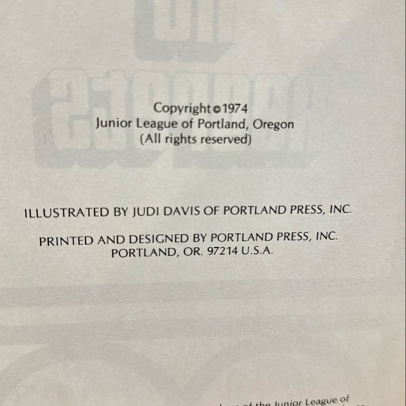 No Regrets JR League of Portland , OR Cookbook 1974 