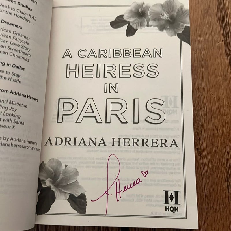 A Caribbean Heiress in Paris *Signed Copy*