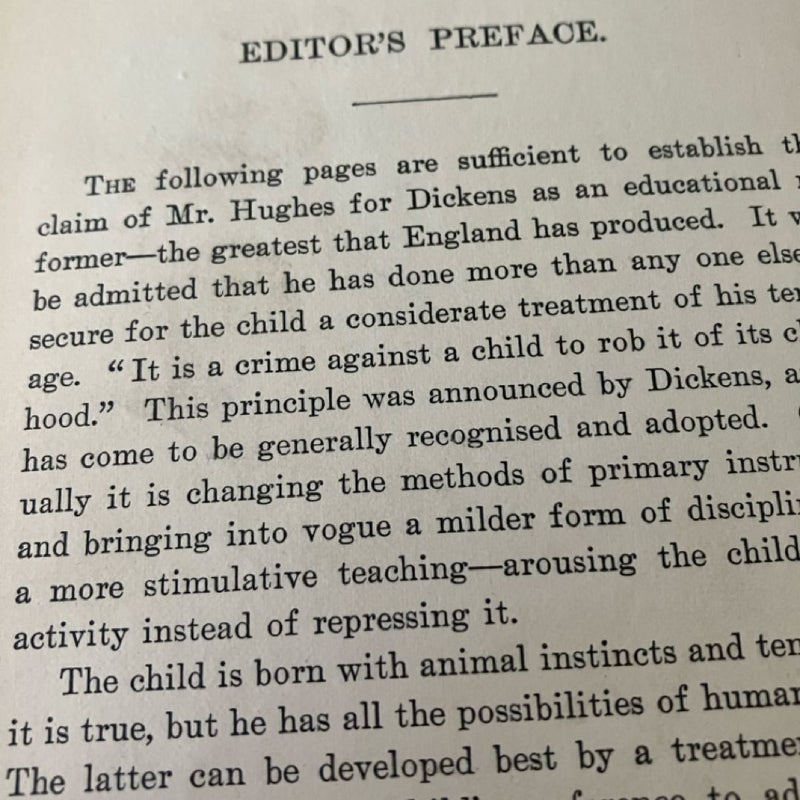 Dickens as an Educator 