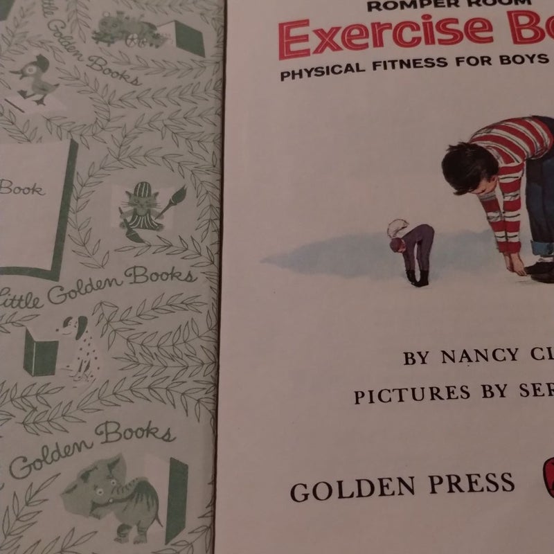 🤸⛹️🤾🏃1964 Romper Room Exercise Book Physical Fitness for Boys and Girls a Little Golden Book 